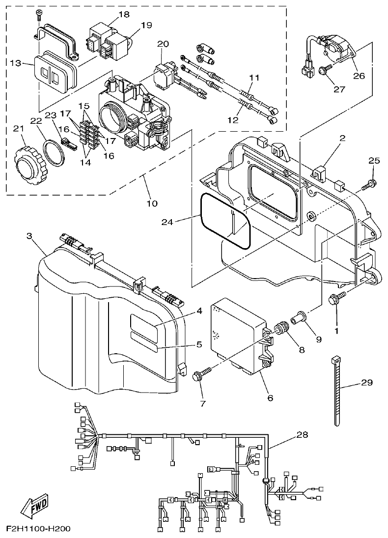 Yamaha FY1800-1HF2H300EA(1)_DE ELECTRICAL 1 parts diagram